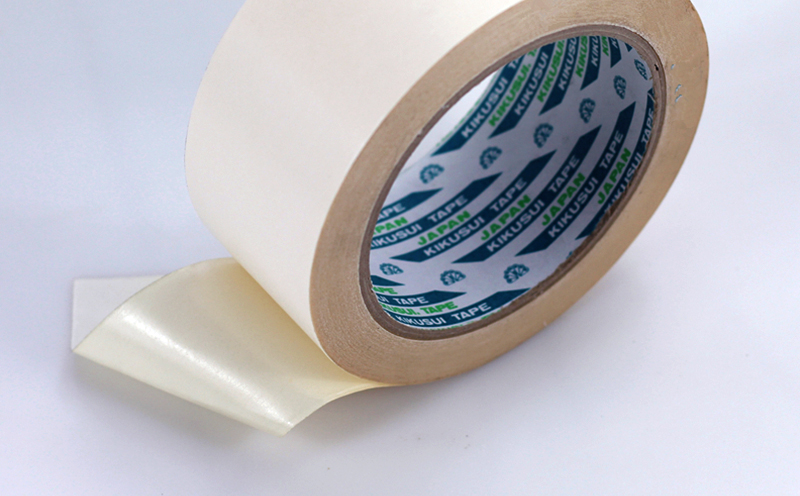 日本菊水kikusui無(wú)溶劑棉紙橡膠雙面膠帶,耐低溫高粘性,環(huán)保低VOC, ROHS認(rèn)證雙面膠帶